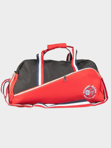 TOMMY HILFIGER SPORTS EMBROIDERED NYC LOGO DUFFLE BAG
